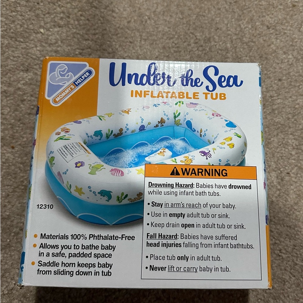 Under the Sea Inflatable Baby Tub